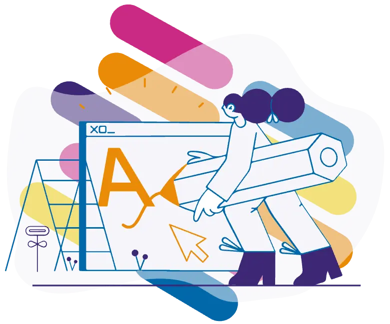 imagen de una persona trabajando de manera creativa para una agencia digital en españa